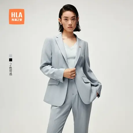 HLA/海澜之家通勤仿毛西服套装25春夏新商务正装直筒宴会礼服女装商品大图