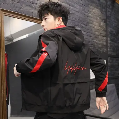 男士外套秋季2023新款韩版潮流个性上衣服学生春秋款工装春装夹克商品大图