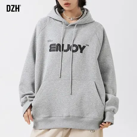 情侣400G重磅卫衣男连帽秋季宽松长袖上衣潮牌情侣装2023新款衣服商品大图