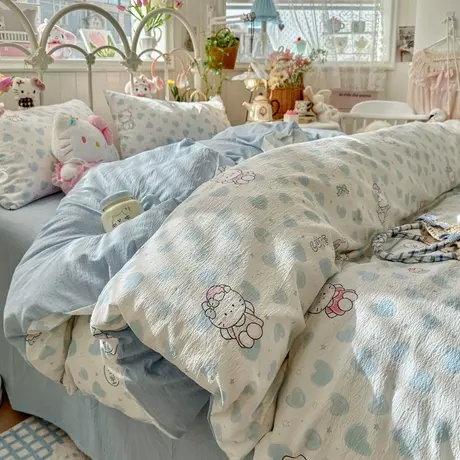 2026新款云感双层纱四件套柔软舒适亲肤图片