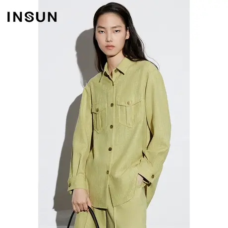 COVER春季香风色织渐染配色衬衫商品大图