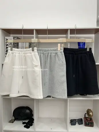 欧货春夏a字半身裙女装直筒短裙子新款2023年高腰运动休闲卫裙潮商品大图