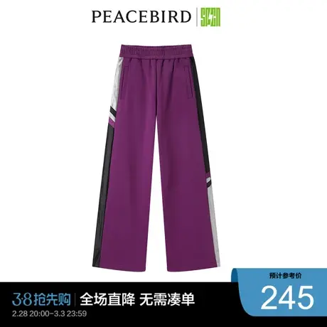 太平鸟奥莱休闲潮流SPCN运动针织裤图片