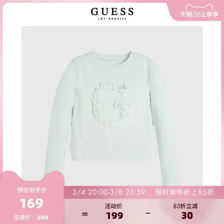 GUESS女童经典宽松时尚个性休闲卫衣-K2GQ05KB3N0商品大图