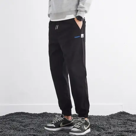 春夏款卫裤男士宽松直筒潮流束脚休闲裤运动裤潮牌男生裤子男薄款商品大图