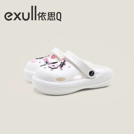 exull/依思Q洞洞鞋女夏季可爱卡通室内居家踩屎感可外穿沙滩拖鞋图片