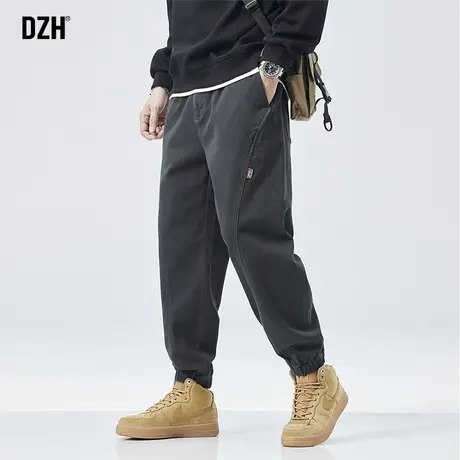 男士束脚工装裤子男款美式高街2023新款秋季休闲裤男款运动裤长裤商品大图