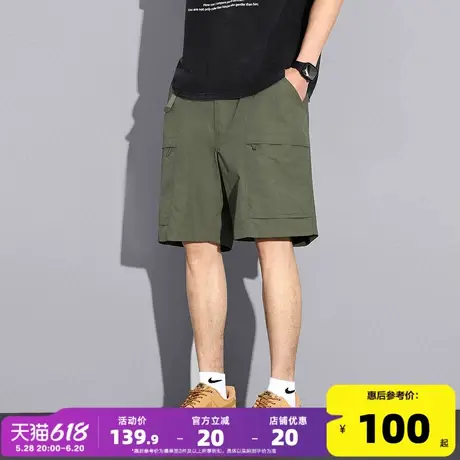唐狮2025夏季新款男休闲短裤工装裤宽松直筒时尚潮流百搭五分中裤商品大图