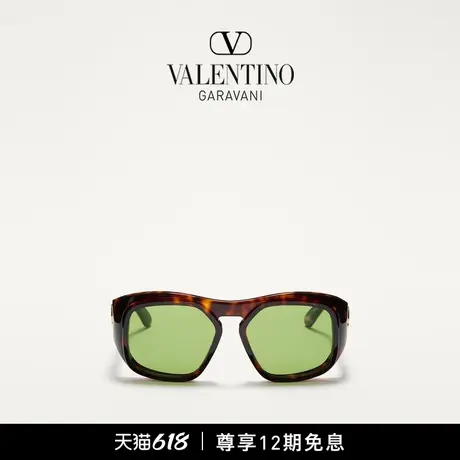 [12期免息]华伦天奴VALENTINO男女同款矩形醋酸纤维太阳眼镜商品大图