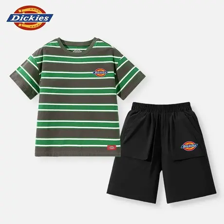Dickies童装男童夏装套装男孩美式休闲短袖t恤儿童夏季两件套潮A商品大图