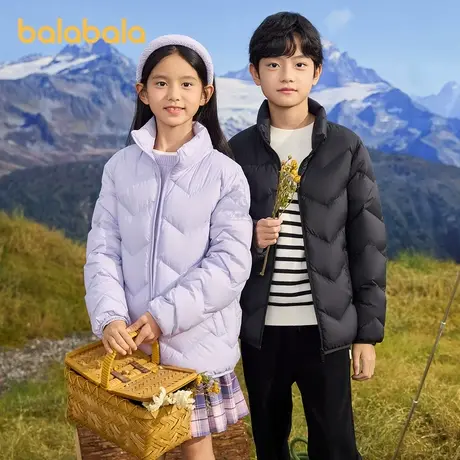 巴拉巴拉童装儿童羽绒服早春2025新款男女童轻薄外套商品大图
