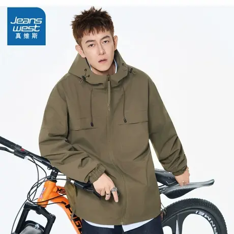 LE真维斯男女同款2025秋季新款 时尚情侣外套宽松休闲潮流夹克商品大图