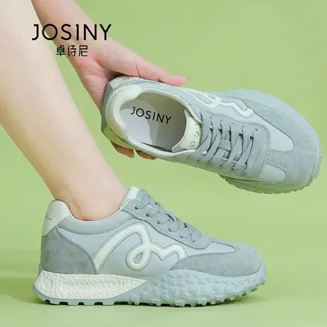 Josiny/卓诗尼秋季25软底老爹鞋百搭轻便阿甘鞋透气运动休闲鞋女商品大图