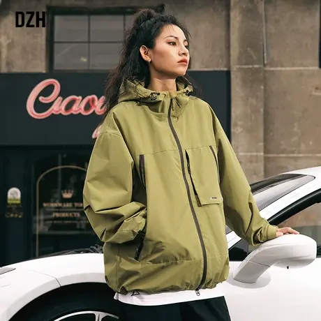 男士三防冲锋衣男春秋季高级感男装2023年新款工装外套潮牌登山服商品大图