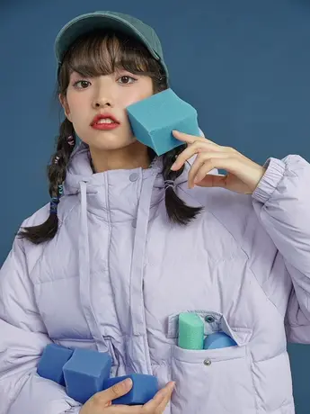 【清仓5折】工装羽绒服女冬2022新款时尚洋气面包服韩版宽松外套图片