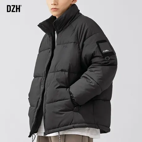 男士黑色棉服男款冬季加厚潮牌设计感防风立领棉衣外套宽松棉袄子商品大图