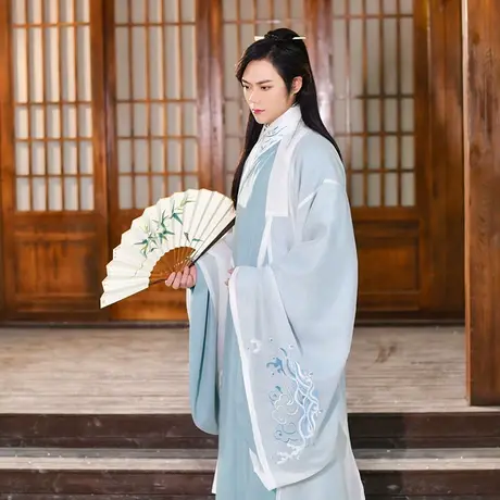 道袍圆领袍丨如梦霓裳原创汉服比甲 微瑕品现货清仓打折快速发货商品大图