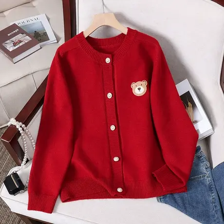 早春女毛衣开衫针织秋冬加厚外套2024新款宽松百搭女上衣外穿春秋图片