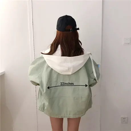 欧洲站2023春秋新棒球服字母小众运动休闲百搭防晒衣外套女夏夹克商品大图