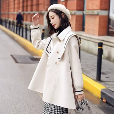 时尚气质双面呢大衣商品大图