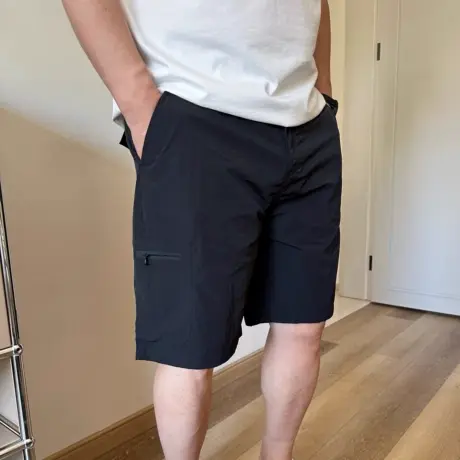 DAEVU夏季大码男装简约户外休闲胖子加肥加大男士休闲短裤五分裤商品大图
