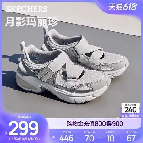 斯凯奇月影玛丽珍|女一脚蹬浅口单鞋2025夏新款气垫厚底缓震凉鞋图片