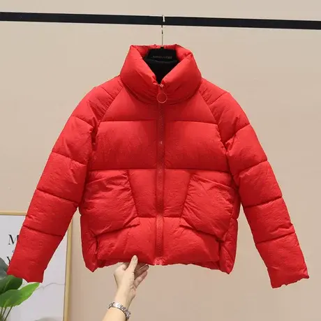 羽绒棉服女短款2023新款冬季外套轻薄韩版宽松棉衣时尚保暖棉袄潮商品大图