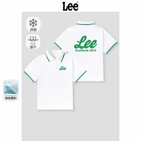 Lee童装男童polo衫2025新款中大童凉感速干上衣薄儿童短袖t恤夏季商品大图