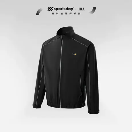 HLA/海澜之家sportsday潮流运动立领夹克23秋季新反光嵌条外套男图片