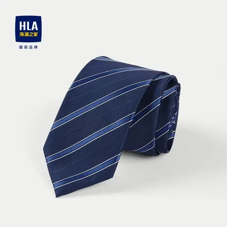 HLA/海澜之家撞色斜纹领带2023质感有型经典商务领带男图片