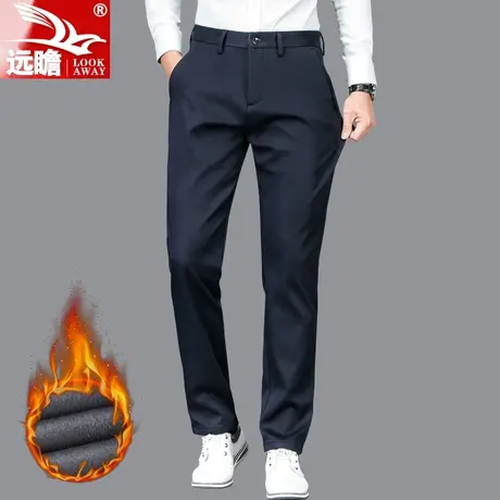 男士加绒加厚休闲裤长裤子秋冬季男裤2022年新款潮流秋裤外穿西裤商品大图