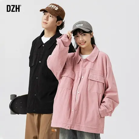 情侣秋冬灯芯绒外套男士工装夹克男款2024年新款开衫上衣秋装男装商品大图