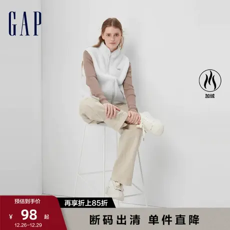 【断码优惠】Gap女装秋冬季新款抱抱绒保暖廓形背心马甲756452图片