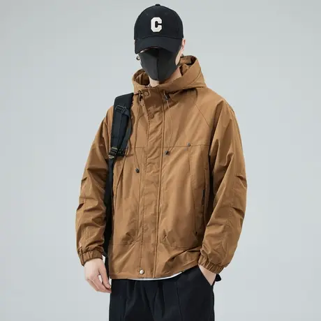 男士外套秋冬外套户外夹克百搭潮牌外套大码连帽男款外套休闲男装图片