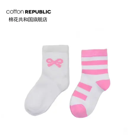 1-2岁童袜棉花共和国儿童中筒棉袜婴童棉袜短袜小童袜可爱条纹袜图片