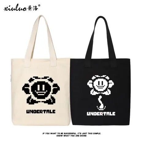 秀洛undertale传说之下帆布包包女sans骷髅兄弟书包单肩手提包袋商品大图