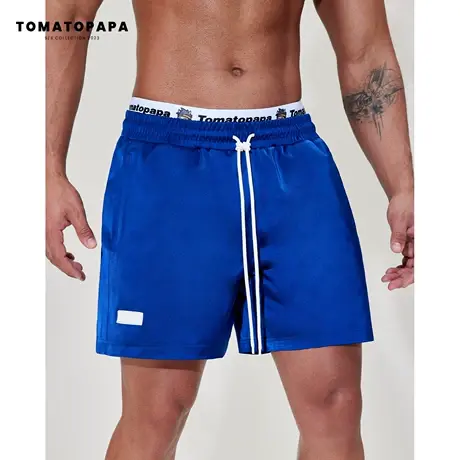 TOMATOPAPA运动沙滩短裤男抽绳快干防水基础百搭四分裤青年时尚潮商品大图