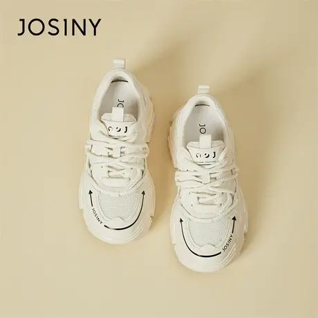 Josiny/卓诗尼老爹鞋女爆款2024新款春季厚底户外登山轻便运动鞋商品大图
