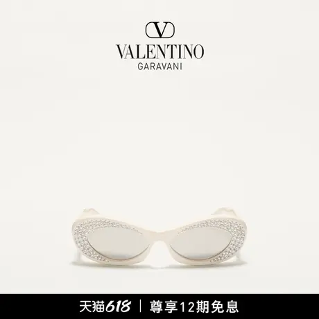 [12期免息]华伦天奴VALENTINO男女同款椭圆形醋酸纤维太阳眼镜商品大图