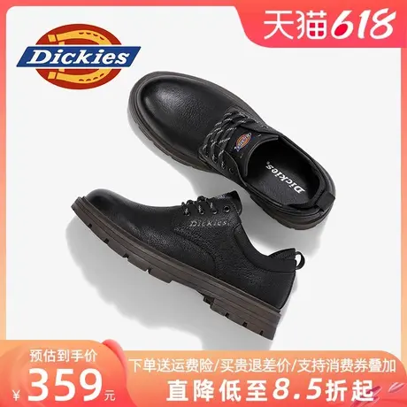 Dickies工装鞋男真皮英伦风皮鞋马丁靴低帮男鞋夏季男士休闲鞋子商品大图