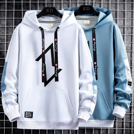 男士卫衣连帽春秋款潮牌潮流秋季外套男薄款帅气青少年学生上衣服商品大图