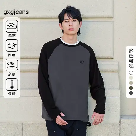 gxg.jeans男装2024年春季圆领长袖针织JED13400814图片