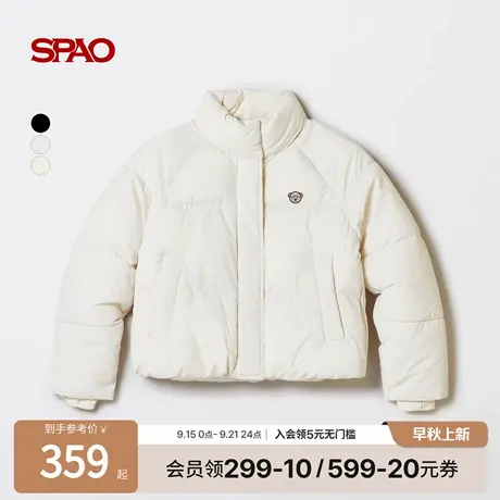 【WOODIE系列】SPAO韩国同款25年冬季新品女士保暖棉服外套商品大图