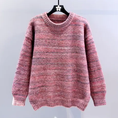 多巴胺氛慵懒风毛衣女秋冬2023新款宽松加厚高级感软糯打底针织衫图片