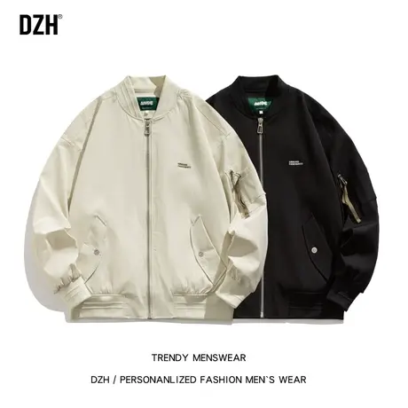 男士棒球服男款休闲外套潮牌痞帅炸街男情侣装男装美式飞行员夹克商品大图