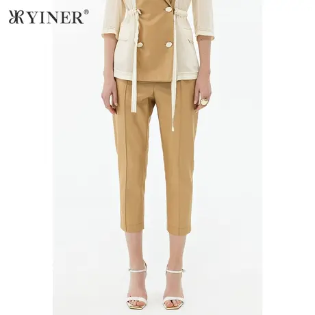 YINER音儿女装夏季通勤弹力时尚休闲裤商品大图