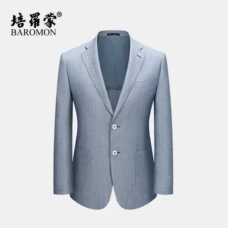 【意大利进口菲拉特面料】培罗蒙2024春新款男士薄款西服羊毛西装商品大图