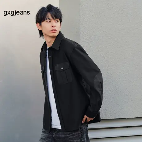 gxg.jeans男装2024年春季新款翻领衬衫JFD10300581图片
