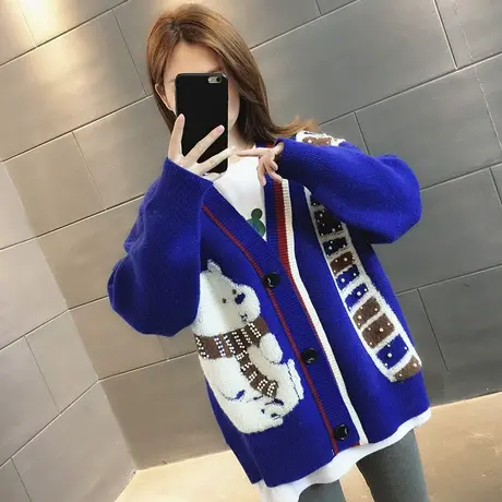 毛衣2023年新款女装秋冬季秋款秋装女士针织开衫宽松百搭外穿爆款图片