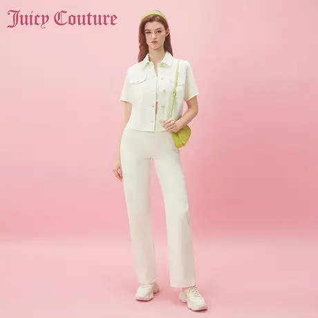 Juicy Couture橘滋2024新款茉莉小姐纽扣女式牛仔裤商品大图